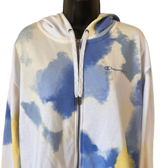 Champion Campus French Terry Tie Dye Zip-Up Hoodie - Picture 2 of 9